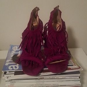 Steve Madden Shoes - Steve Madden Fuchsia Tassle Heels Steve Madden Shoes - Steve Madden Fuchsia Tassle Heels